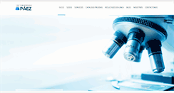 Desktop Screenshot of laboratoriopaez.com