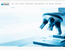 Tablet Screenshot of laboratoriopaez.com